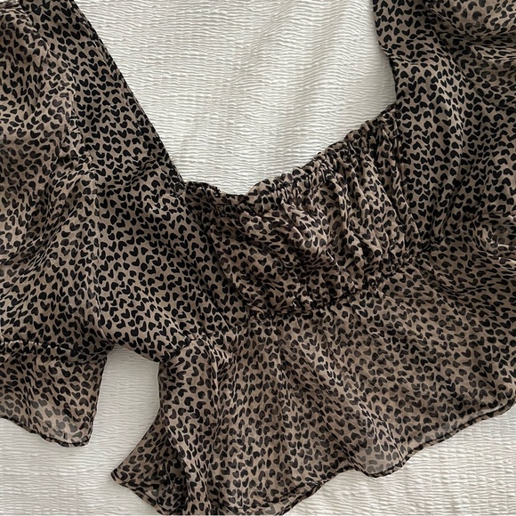 STONE COLD FOX ARCHIVE SALE LULU HEART PRINT BLOUSE - Picture 3 of 5